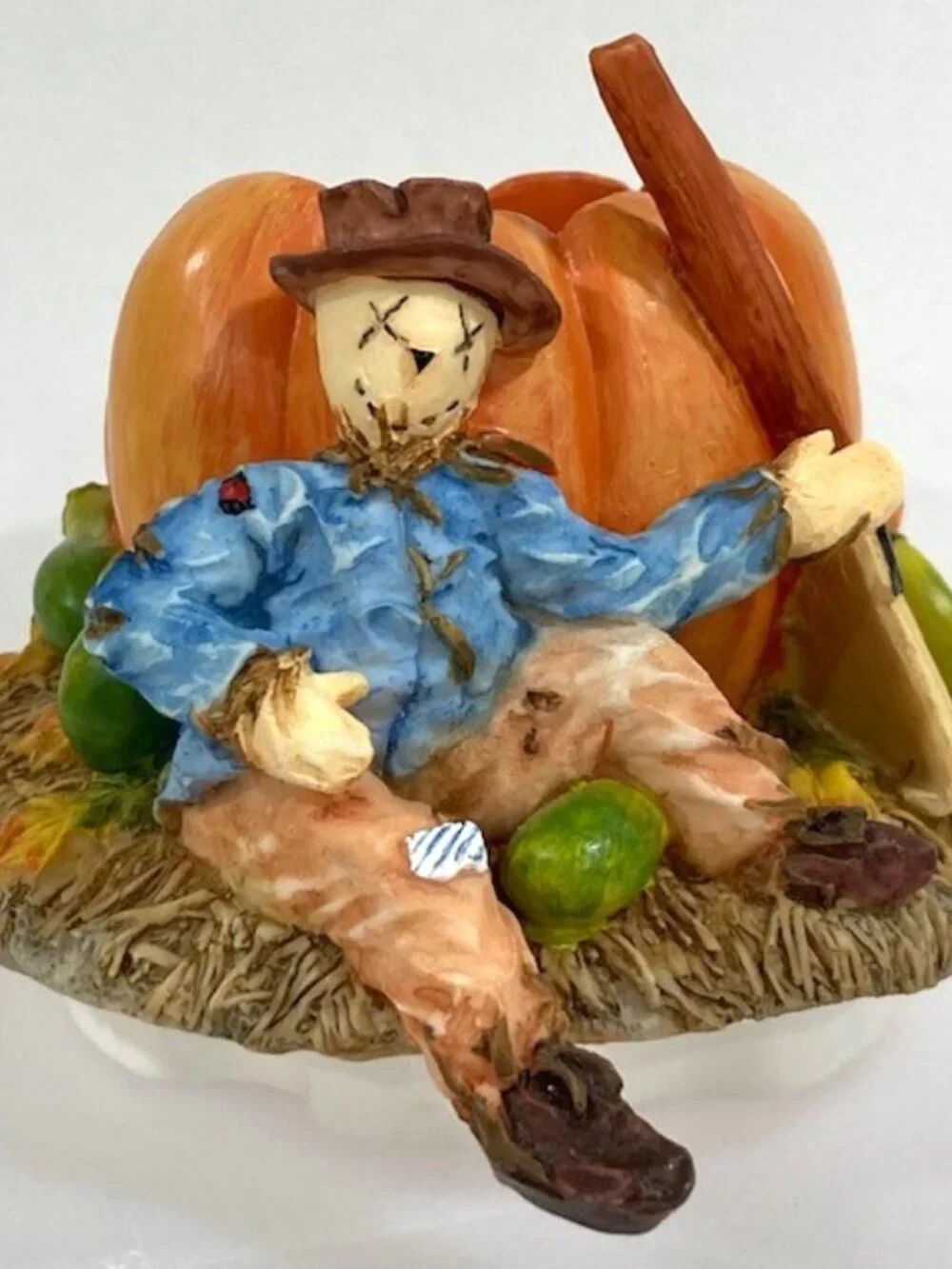 S'Toppers Pumpkin and Scarecrow Candle Capper with Box